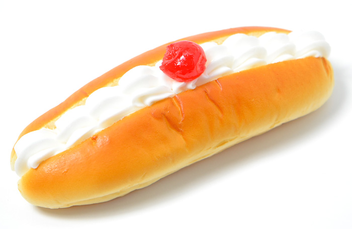 ホイップ・コッペパン　食品サンプル